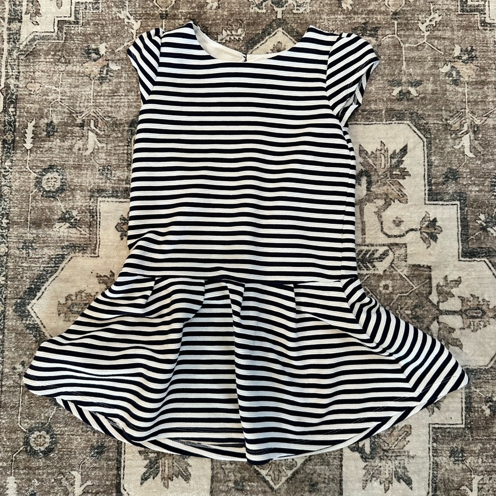 Gymboree Striped Blue and White Kids Dress